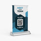 Tabletop Retractable Banner & Stand 11.5inx17.5in