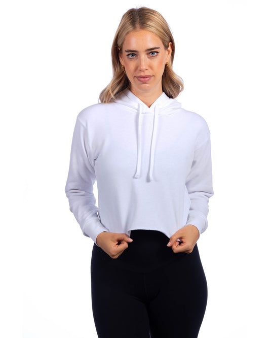 Woman's Next Level Cropped Pullover Hoodie