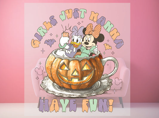 Halloween Girl's Just Want to Have Fun Daisy and Minnie
