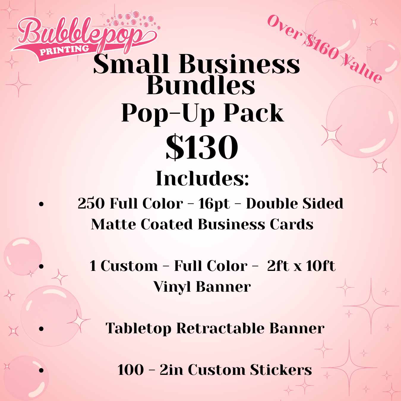 Small Business Bundle Pop-Up Pack – Bubblepop DTF