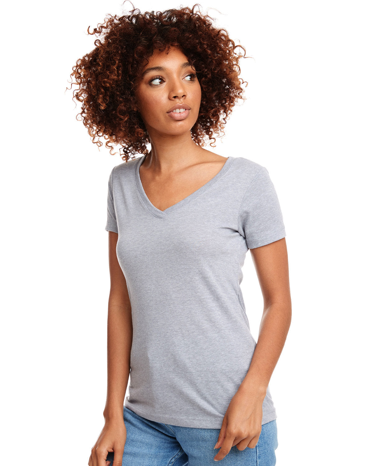 Ladie's Next Level V-Neck T-Shirt