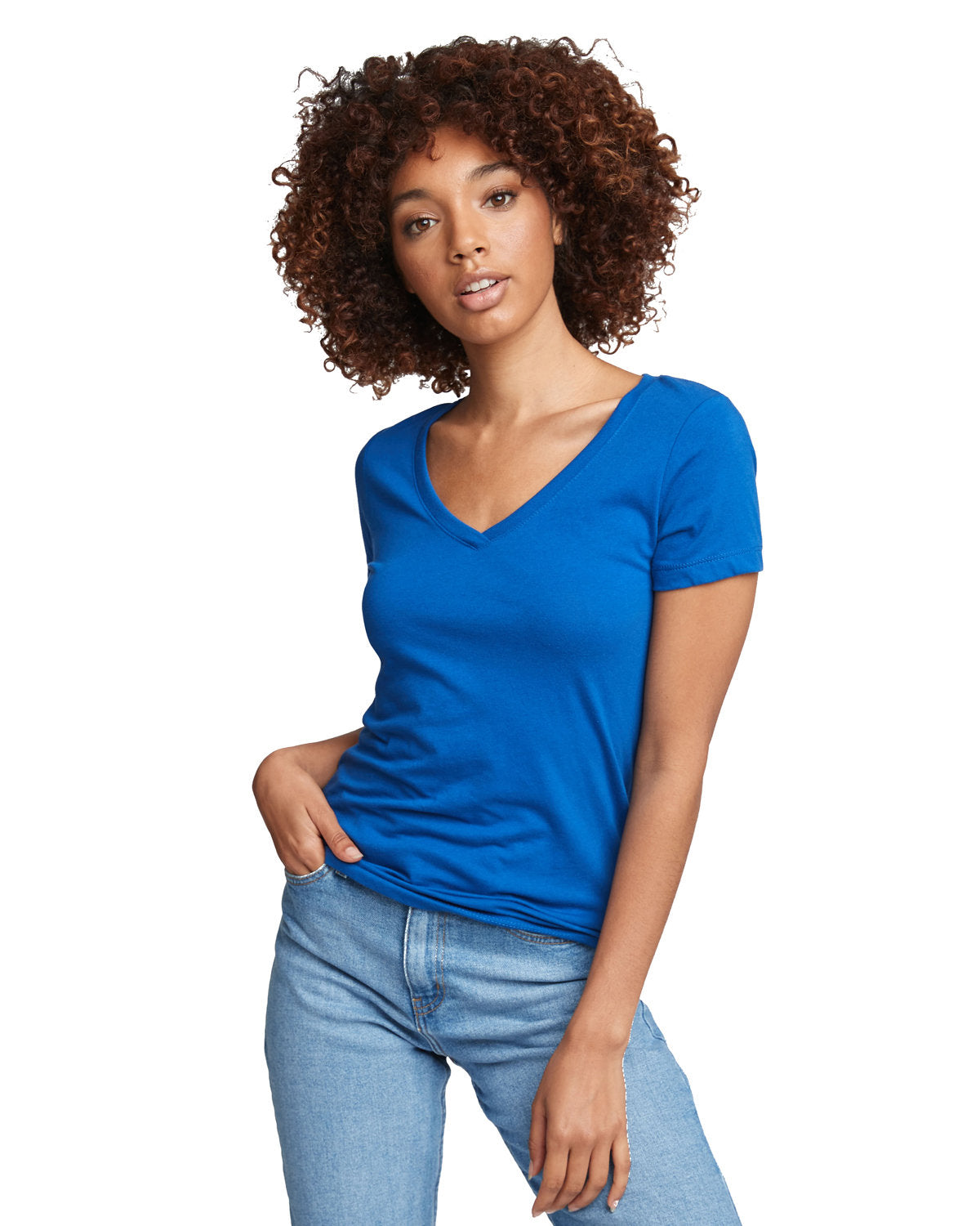 Ladie's Next Level V-Neck T-Shirt