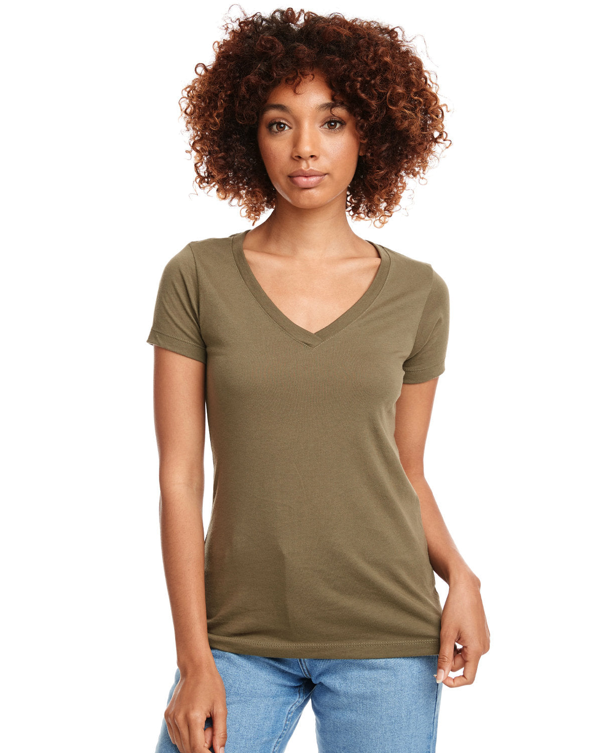 Ladie's Next Level V-Neck T-Shirt